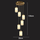 Axyaa Modern LED Pendant Chandeliers for Living Room – Indoor Staircase Hanging Light
