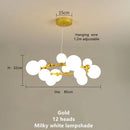 Axyaa Magic Beans Glass Ball LED Ceiling Chandelier – Modern Home Decor Lighting