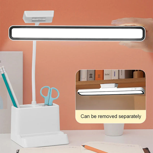 Axyaa LED Desk Lamp: Rechargeable & Dimmable Night Light