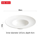 Axyaa White Ceramic Soup Plate for Molecular Cuisine and Restaurant Dining
