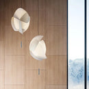 Axyaa Modern Fabric Shell Pendant Chandelier for Living Room Bedroom Restaurant Art