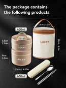 Axyaa Stainless Steel Lunch Box Set with Insulated Bag