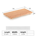 Axyaa Wood Grain Plastic Tray, Rectangular Hot Pot & Barbecue Plate
