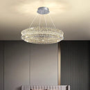 Axyaa Crystal Chandelier Pendant Light for Luxury Living Room and Bedroom Lighting