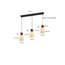 Axyaa Walnut Ceramic Nordic LED Pendant Lights: Modern Japanese Style for Home, Cafe, Restaurant.