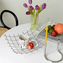 Axyaa Nordic Metal Storage Tray for Home Decor & Organization