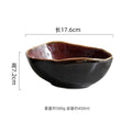 Axyaa Flame-Killed Ceramic Soup Pasta Salad Serving Bowls Set