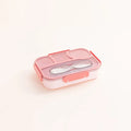 Axyaa 3 Compartment Microwavable Lunch Box Container