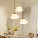 Axyaa Nordic Glass Chandelier Pendant Light Double Layer E27 Restaurant Kitchen Lighting
