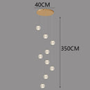 Axyaa Staircase Chandeliers: Modern LED Pendant Light Lamps for Living Room and Indoor Lighting