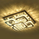 Axyaa Stainless Steel Crystal Ceiling Light - Modern Minimalist, Luxurious High-End Living Room Light