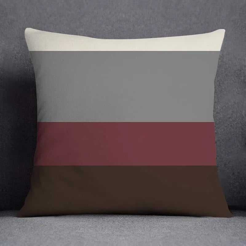 Axyaa Geometric Color Pillowcase Square Cushion Cover 45x45