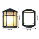 Axyaa Retro LED Wall Lamp: Vintage E27 Waterproof Sconce for Garden, Street, Porch & Courtyard
