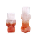 Axyaa Sunset Red Geometric Glass Vase Stack Stones Terrarium