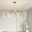 Axyaa LED Tube Ceiling Chandelier Pendant Light for Dining & Living Room
