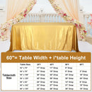 Axyaa Gold Glitter Table Cloth for Party, Wedding, Birthday, Banquet