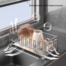 Axyaa Stainless Steel Dish Drying Rack Organizer Shelf for Kitchen Bowl Drainer