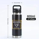 Axyaa Stainless Steel Thermal Water Bottle - Outdoor Portable Hot Cold Thermos