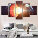 Black Widow Movie Poster Canvas Art for Home Decor by Axyaa