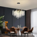 Axyaa Modern Black Crystal Chandelier Tree Branch Design LED Pendant Lights