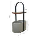 Axyaa Luxe Oval Coffee Table Side Cabinet with Wireless & USB Charge