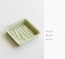 Axyaa Celadon Relief Fruit Nut Jewelry Plate - Elegant Ceramic Snack Dish