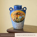 Axyaa Hand-Painted Window Hydroponic Flower Vase for Living Room Entrance