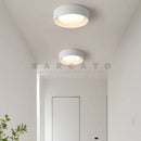 Axyaa White LED Gypsum Ceiling Lights - Nordic Wabi Sabi Design