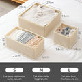 Axyaa Drawer Organizers for Clothes, Underwear, Socks - Foldable Storage Bins