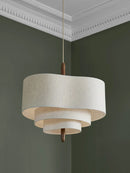 Axyaa Medieval Fabric Chandelier: Creative Pendant Light for Home Decoration, Living Room Lighting