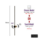 Axyaa LED Wall Lamp 350° Rotation Modern Wall Light, Touch Switch, Adjustable Gold