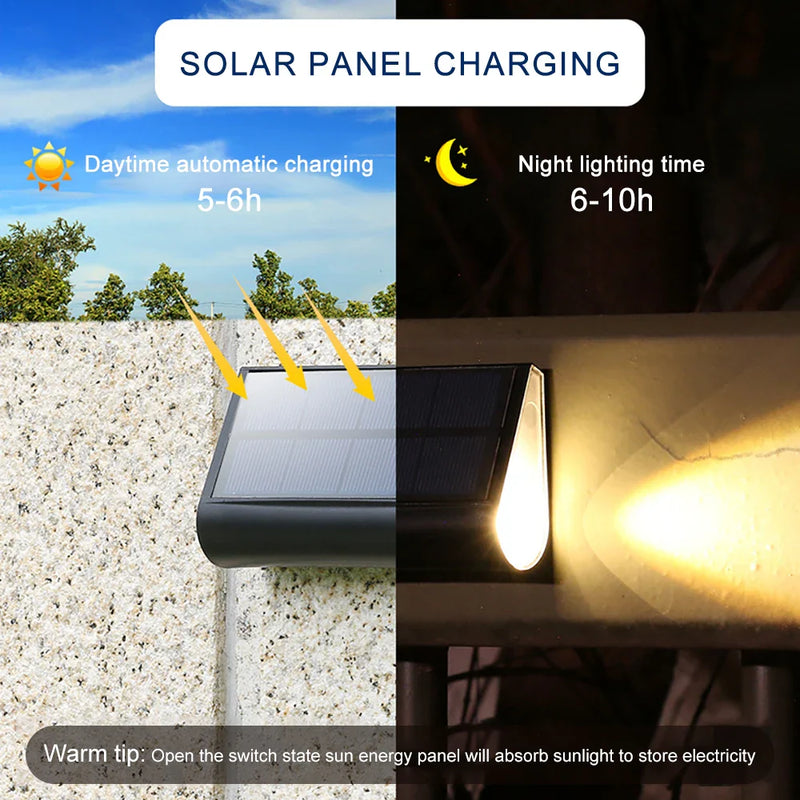 Axyaa Solar LED Outdoor Stair Lights - Waterproof Pathway and Garden Decor