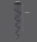 Axyaa Modern Chandeliers - Stylish Indoor Lighting Fixtures for Living Room & Stairway