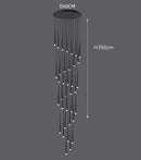 Axyaa Modern Stairway & Living Room Chandeliers | Indoor Lighting Fixtures