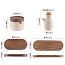 Axyaa Ceramic Seasoning Jar Set with Lid, Set of 3 Kitchen Containers