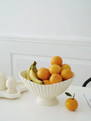 Axyaa Ceramic Fruit Tray, Pot, and Vase Decoration Set for Living Room