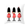 Axyaa London Cushion Cover: British Style Sofa Decor, Home Party Decoration Pillow Case