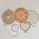 Axyaa Seaweed Woven Hanging Plate: Creative Home Decor and Porch Wall Art