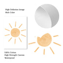 Nordic Rainbow Sun Wall Art Poster for Baby Kids Room by Axyaa