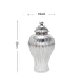 Axyaa Ceramic Light Luxury Electroplated General Cans European Style Flower Vase