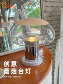 Axyaa Glass Mushroom LED Table Lamp - Modern Luxury Design