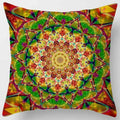 Axyaa Indian Mandala Print Polyester Pillow Case Sofa Decor Throw Pillows 45x45cm