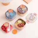 Axyaa Cartoon Kids Stainless Steel Lunch Box Spoon Bento Container