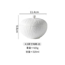 Axyaa Stone Patterned Ceramic Bowl with Lid for Soup, Dessert, Rice & Molecular Cuisine