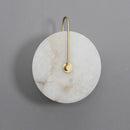 Axyaa Marble LED Wall Lamp - Gold Metal Lighting for Living, Bedroom, Aisle, TV Background