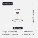 Axyaa Modern Black 3 Rings LED Chandelier for Living Room, Bedroom & Restaurant