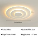 Axyaa Nordic LED Ceiling Light: Minimalist Modern Design Geometric Master Bedroom Light