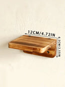 Axyaa Rustic Wooden Wall Shelf Square Floating Shelves Ledge Boho Home Decor.