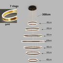 Axyaa LED Pendant Lights for Staircase Chandeliers in Modern Home Decor