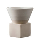 Axyaa Hand-Painted Ceramic Espresso Coffee Cup Set with Base.